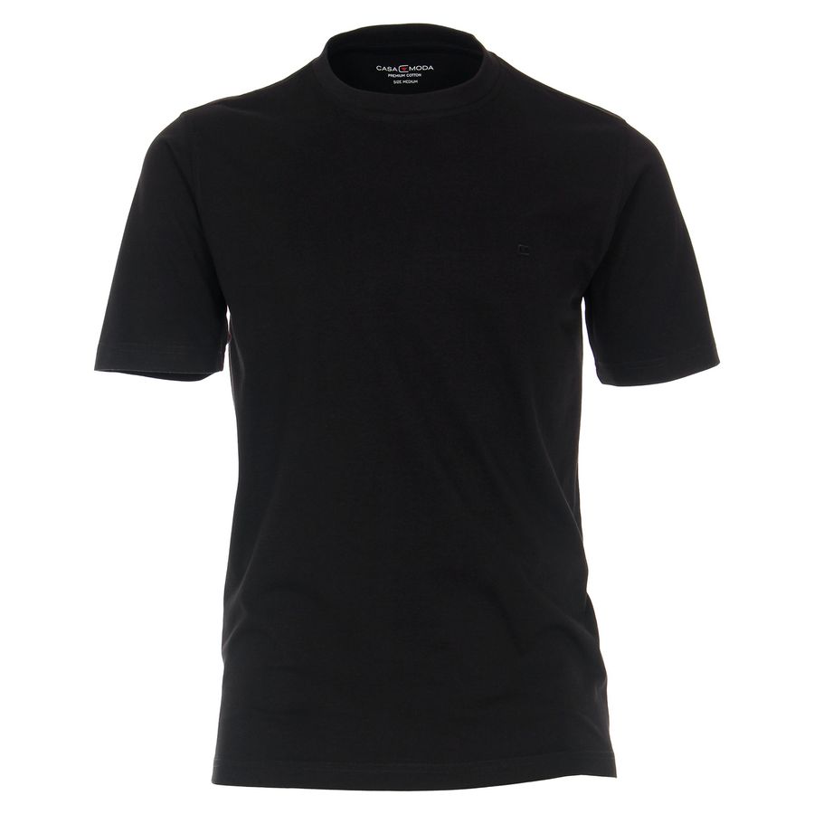 CasaModa Basic T-Shirt schwarz Übergröße