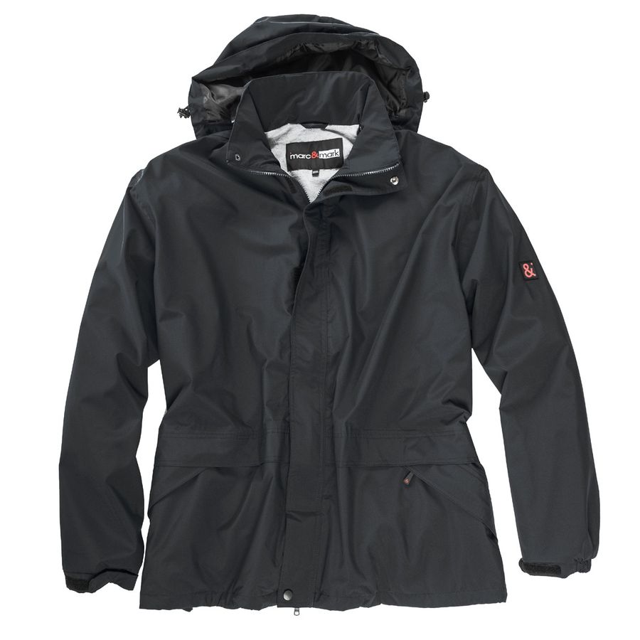 Marc & Mark XXL Funktions-Regenjacke Luzern schwarz