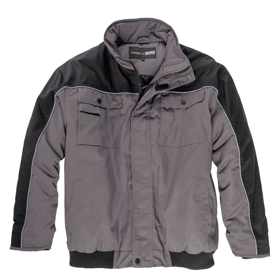 Marc & Mark Bomber-Arbeitsjacke XXL anthra-schwarz