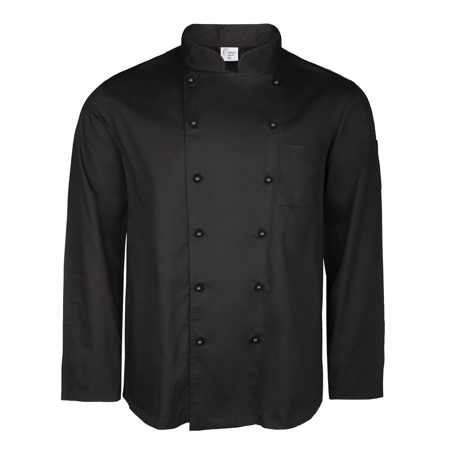 FaPak XXL schwarze Kochjacke Deluxe