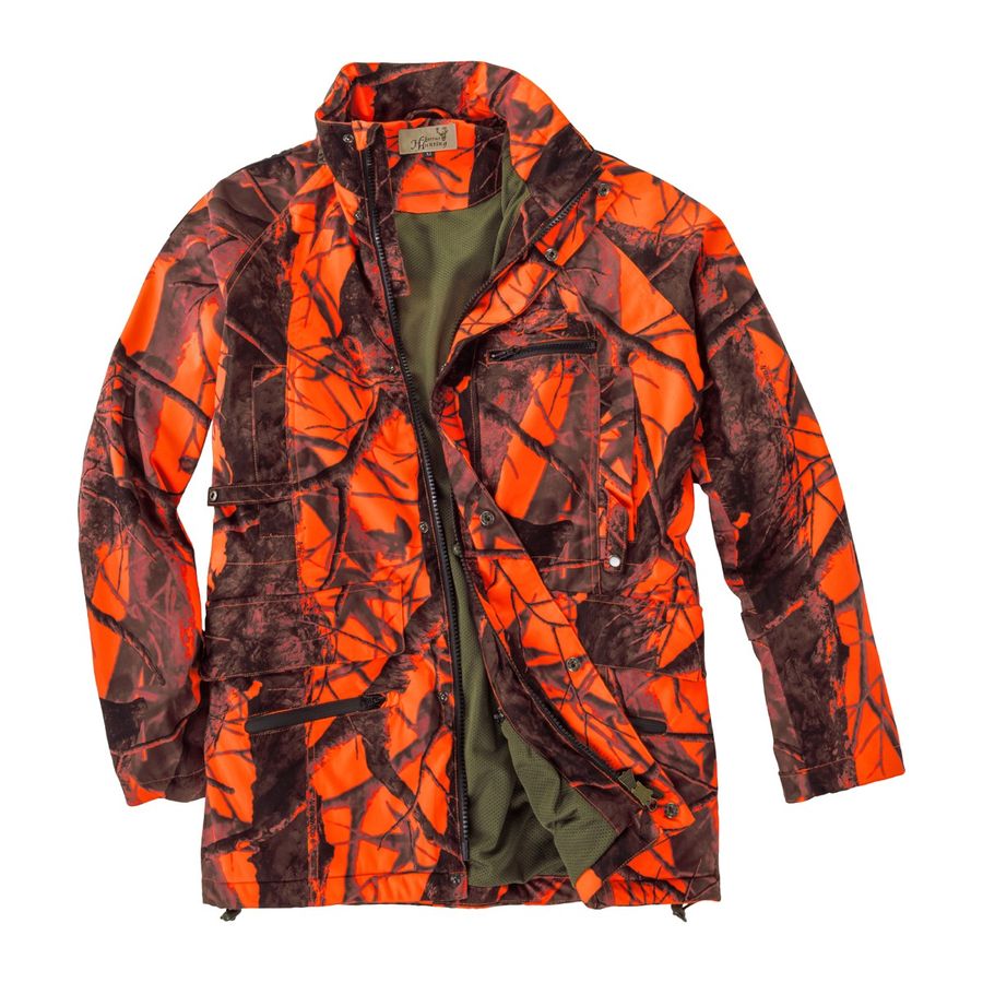 Hubertus Signal Jagdjacke orange gemustert XXL