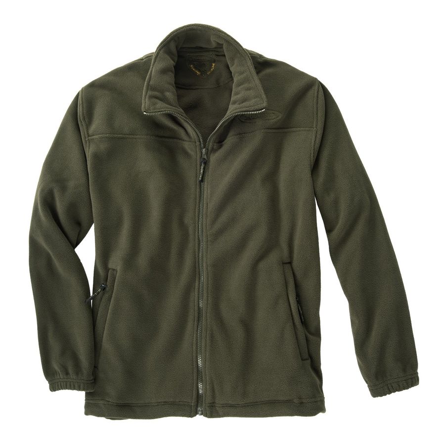 Hubertus Fleecejacke oliv Übergröße