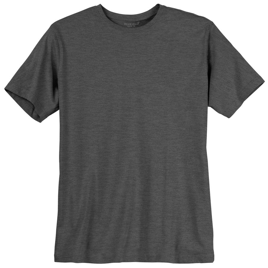 Übergrößen Redfield T-Shirt anthrazit melange