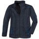 XXL Brigg Fleecejacke in Strickoptik navy melange