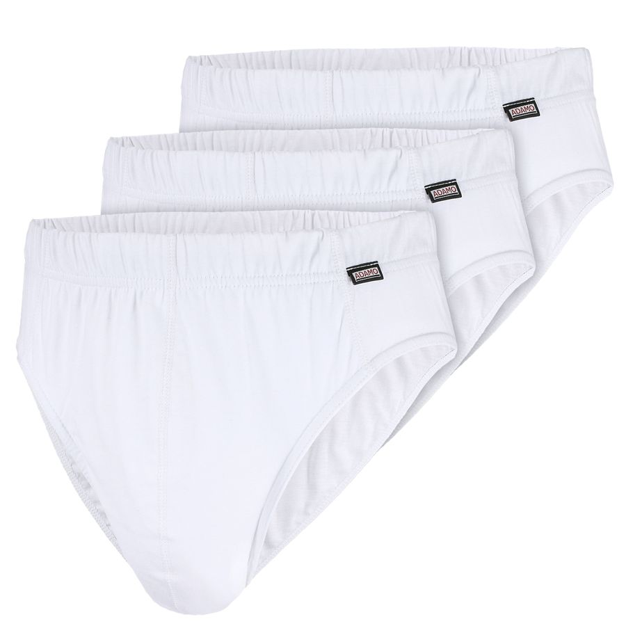 Adamo 3er-Pack Slips Übergröße weiß