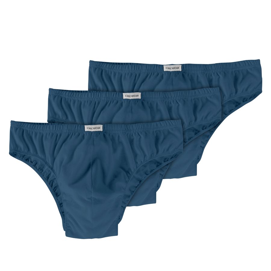 Ceceba 3er-Pack Slips blau Übergröße