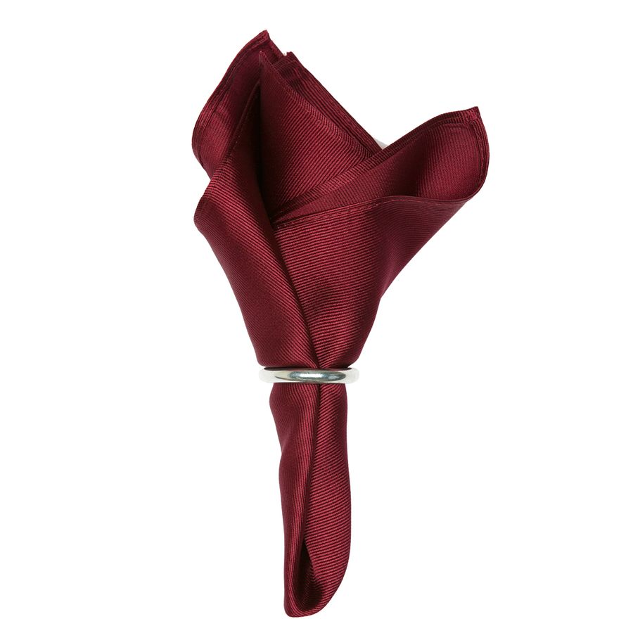 J.Ploenes Seiden-Einstecktuch bordeaux