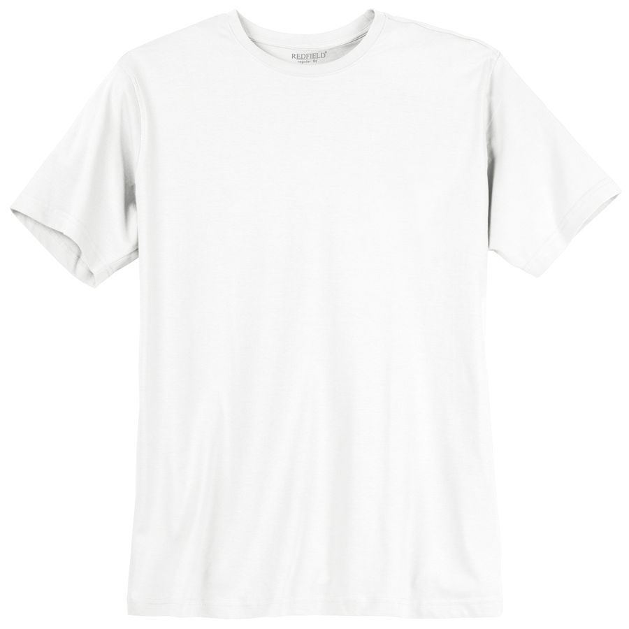 Redfield Basic T-Shirt weiß Übergröße