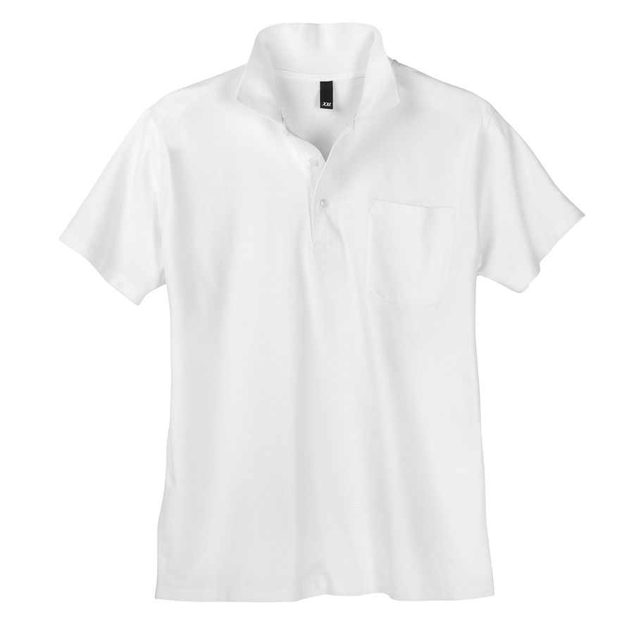 Dave`s Basic Poloshirt weiß große Größen