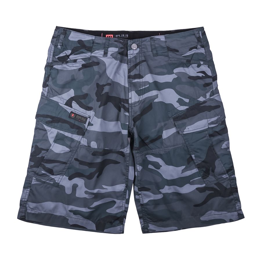 XXL Replika by Allsize Camouflage Cargo-Short grau