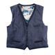 Luigi Morini XXL Strickweste blau meliert