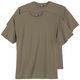 XXL 2er Pack Basic T-Shirts khaki Adamo Fashion