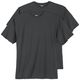 Adamo 2er Pack Basic T-Shirts dunkelgrau Übergröße