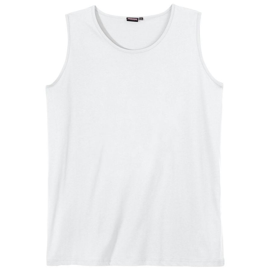 Adamo Fashion Tanktop Basic weiß Übergröße