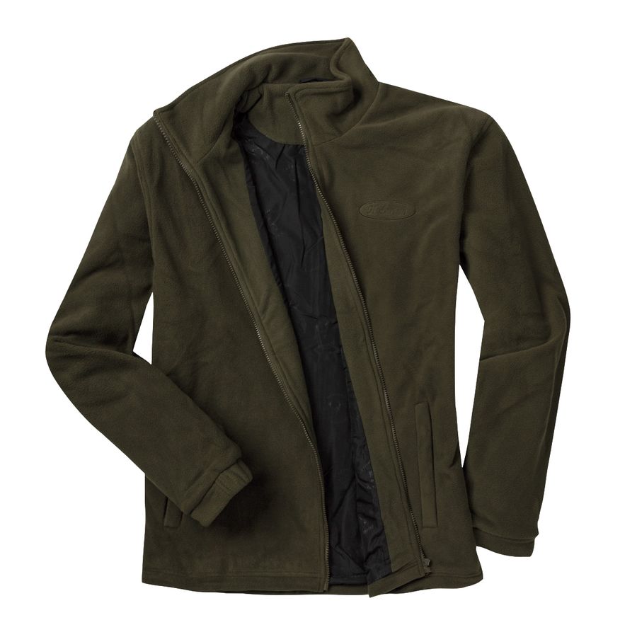 Hubertus gefütterte Fleecejacke Übergröße oliv