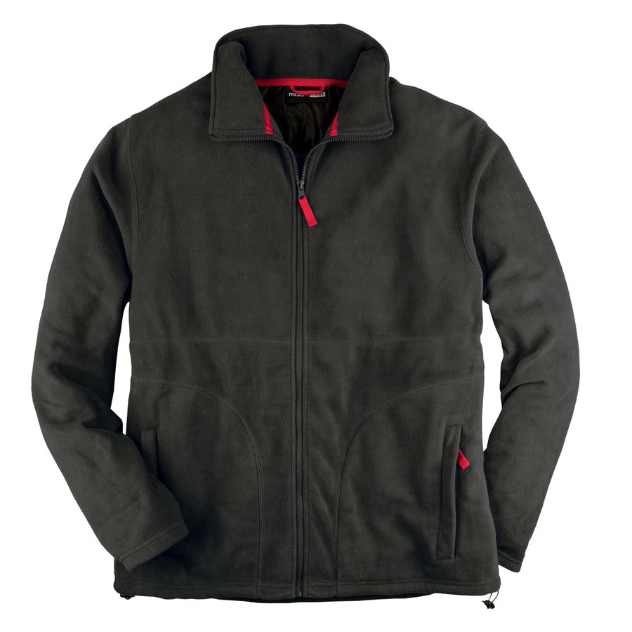 Marc & Mark Fleecejacke Übergröße schwarz Seefeld