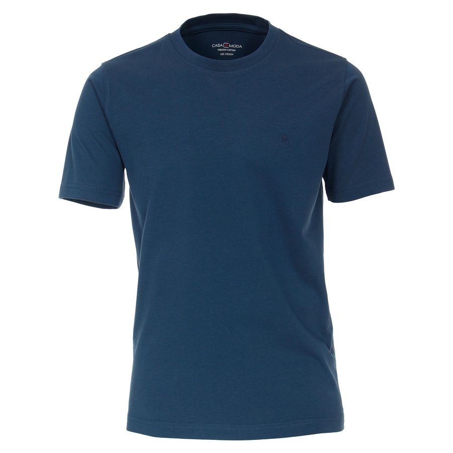 CasaModa Basic T-Shirt indigoblau Übergröße