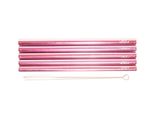 Edelstahl-Trinkhalme Pink Edelstahl-Trinkhalme Pink