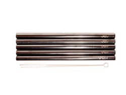 Edelstahl-Trinkhalme Black Edelstahl-Trinkhalme Black