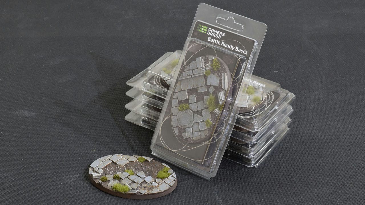 GamersGrass Temple Ready Bases Oval 105x70mm x1 plastic round