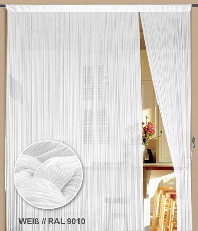 Fadenvorhang Weiß 100 cm x 250 cm (BxH) – Kaikoon