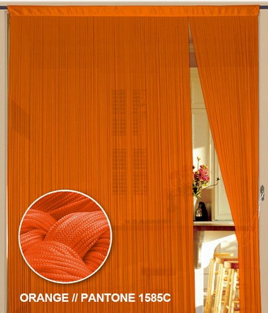 Fadenvorhang Orange 150 cm x 500 cm (BxH) – Kaikoon