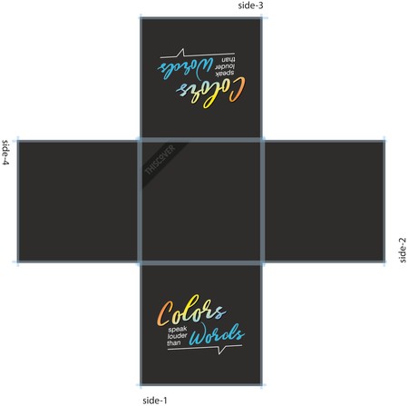 THISCOVER Sitzsack - Color speaks louder than words (black edition)