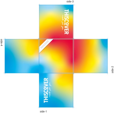 THISCOVER Sitzsack - Logo gradient
