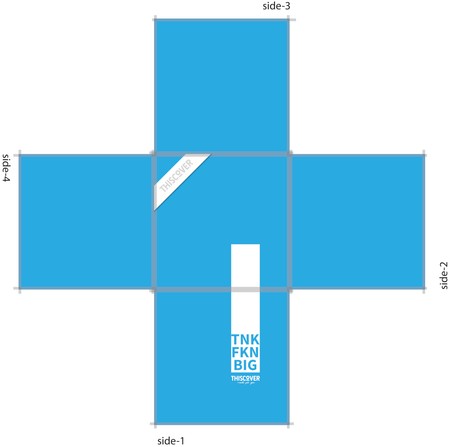 THISCOVER Sitzsack - thk big cyan