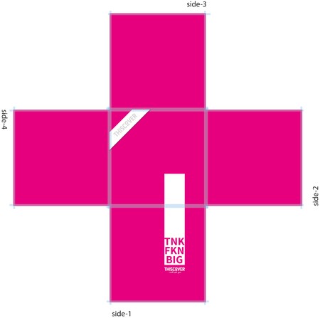 THISCOVER Sitzsack - thk big magenta