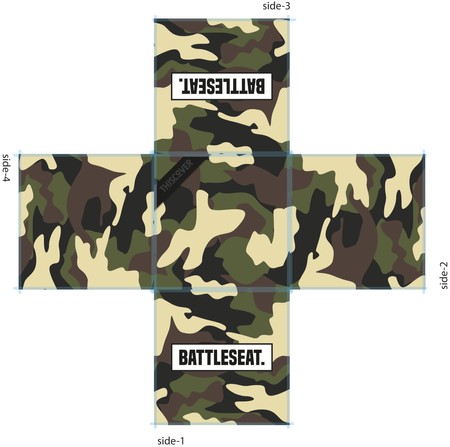 THISCOVER Sitzsack - Camouflage military