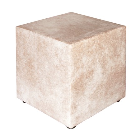 Sitzwürfel creme Wildlederoptik 40 cm x 40 cm x 45 cm Sitzwürfel creme Wildlederoptik 40 cm x 40 cm x 45 cm
