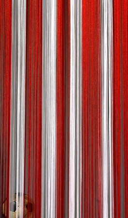Fadenvorhang Rot-Weiß 150 cm x 250 cm (BxH) – Fan Flagge, Türvorhang & Deko – Kaikoon