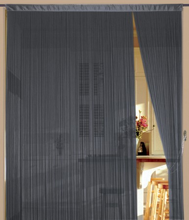 Fadenvorhang Grau 150 cm x 700 cm (BxH) – Kaikoon Fadenvorhang Grau 150 cm x 700 cm (BxH) – Kaikoon
