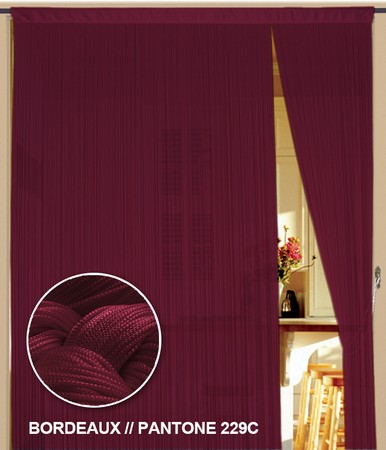 Fadenvorhang Bordeaux 150 cm x 800 cm (BxH) – Kaikoon