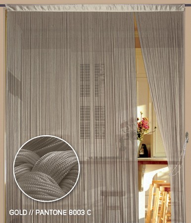 Fadenvorhang Gold 150 cm x 300 cm (BxH) – Kaikoon