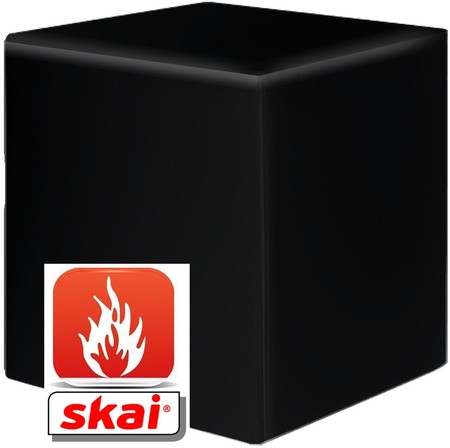 Sitzwürfel schwarz  B1 schwer entflammbar 43 cm x 43 cm x 51 cm