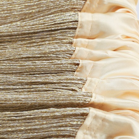 Fadenvorhang Gold glänzend 150 cm x 300 cm (BxH) – Kaikoon