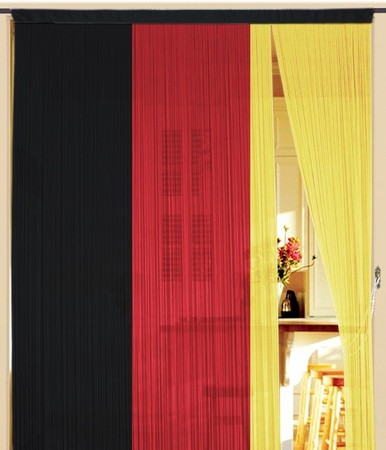 Fadenvorhang Deutschland 90 x 240 cm (BxH) – Fan Flagge, Türvorhang & Deko – Kaikoon