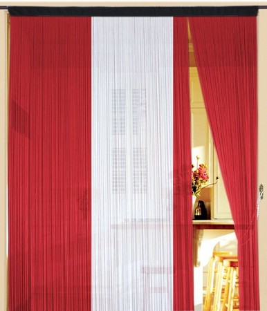Fadenvorhang Österreich 90 x 240 cm (BxH) – Fan Flagge, Türvorhang & Deko – Kaikoon