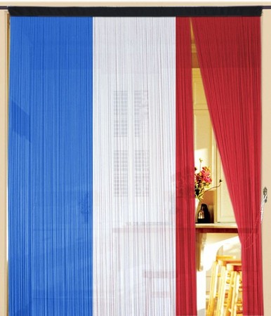 Fadenvorhang Frankreich 90 x 240 cm (BxH) – Fan Flagge, Türvorhang & Deko – Kaikoon