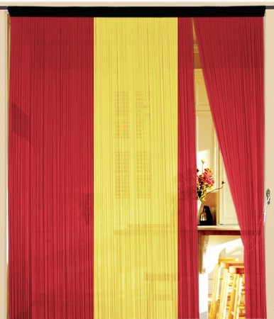 Fadenvorhang Spanien 150 x 300 cm (BxH) – Fan Flagge, Türvorhang & Deko – Kaikoon