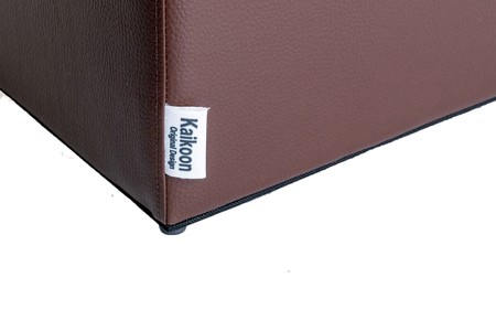 Sitzwürfel aus Kunstleder – Braun, 35 × 35 × 42 cm | Kaikoon Sitzwürfel aus Kunstleder – Braun, 35 × 35 × 42 cm | Kaikoon