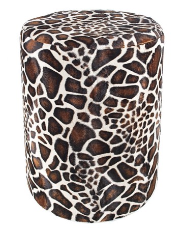 Sitzhocker Fell-Imitat Giraffe Sitzhöhe 44 cm