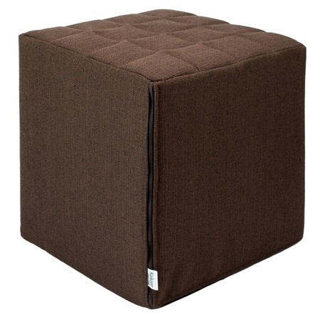 Sitzwürfel braun Stoff  Styroporkern 40 cm x 40 cm x 45 cm | Kaikoon 