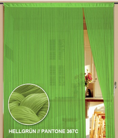 Fadenvorhang Hellgrün 90 cm x 240 cm (BxH) – Kaikoon