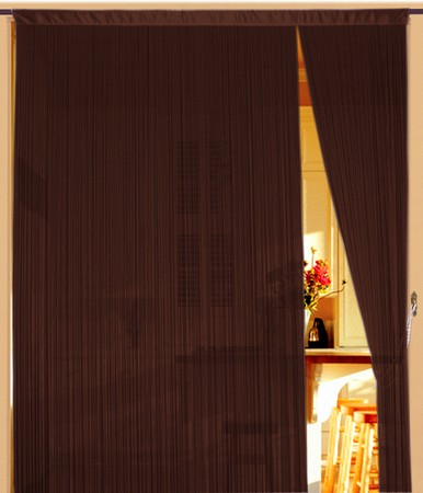 Fadenvorhang Hellbraun 150 cm x 300 cm (BxH) – Kaikoon