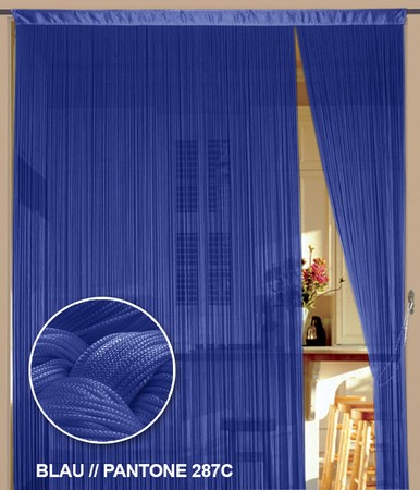 Fadenvorhang Blau 150 cm x 500 cm (BxH) – Kaikoon