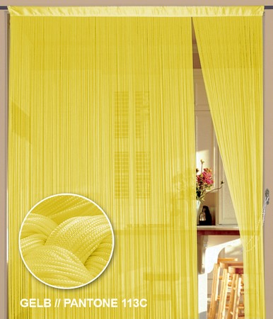 Fadenvorhang Gelb 150 cm x 500 cm (BxH) – Kaikoon