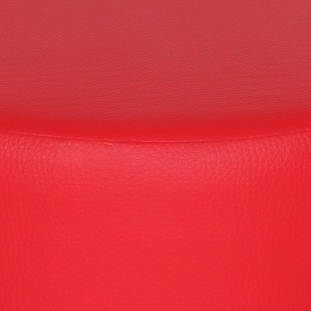 Sitzhocker rund aus Kunstleder – Rot, Ø39 × 45 cm | Kaikoon Sitzhocker rund aus Kunstleder – Rot, Ø39 × 45 cm | Kaikoon